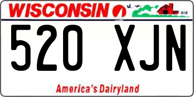 WI license plate 520XJN