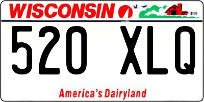 WI license plate 520XLQ