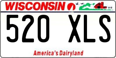 WI license plate 520XLS