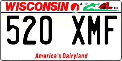 WI license plate 520XMF