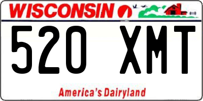 WI license plate 520XMT