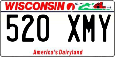 WI license plate 520XMY