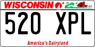 WI license plate 520XPL