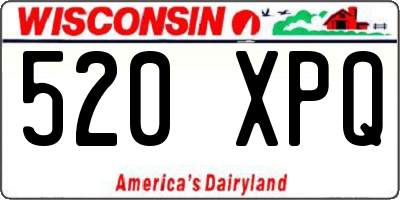 WI license plate 520XPQ