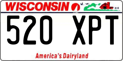 WI license plate 520XPT