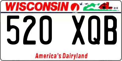 WI license plate 520XQB
