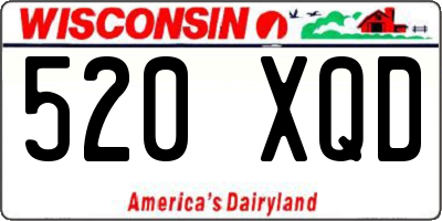 WI license plate 520XQD