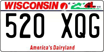 WI license plate 520XQG