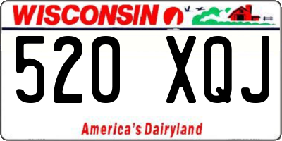 WI license plate 520XQJ