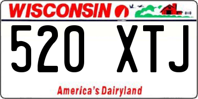 WI license plate 520XTJ