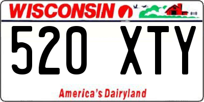 WI license plate 520XTY