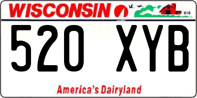 WI license plate 520XYB