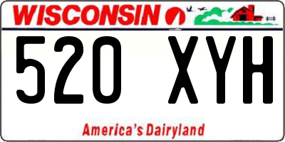 WI license plate 520XYH