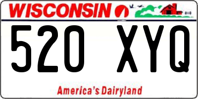 WI license plate 520XYQ