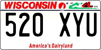 WI license plate 520XYU