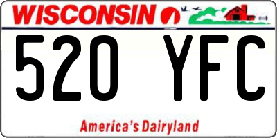 WI license plate 520YFC