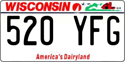 WI license plate 520YFG