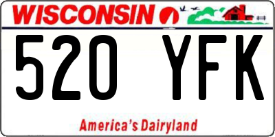 WI license plate 520YFK