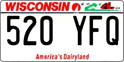 WI license plate 520YFQ