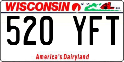 WI license plate 520YFT