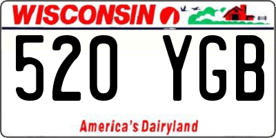 WI license plate 520YGB