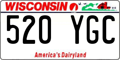 WI license plate 520YGC