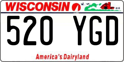 WI license plate 520YGD