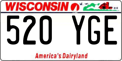 WI license plate 520YGE