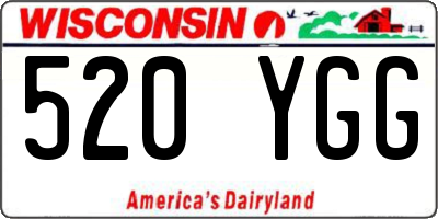 WI license plate 520YGG