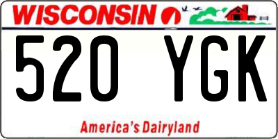 WI license plate 520YGK