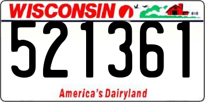 WI license plate 521361