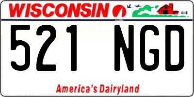 WI license plate 521NGD