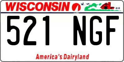 WI license plate 521NGF