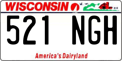 WI license plate 521NGH