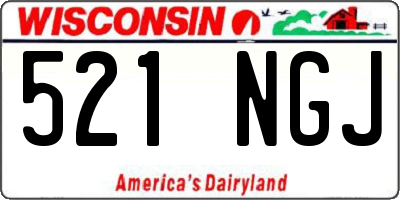 WI license plate 521NGJ