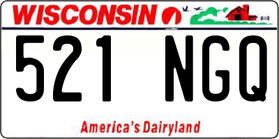 WI license plate 521NGQ