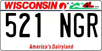 WI license plate 521NGR