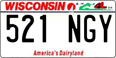 WI license plate 521NGY