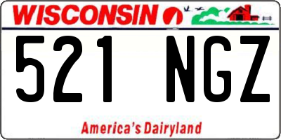 WI license plate 521NGZ