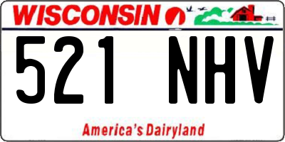 WI license plate 521NHV