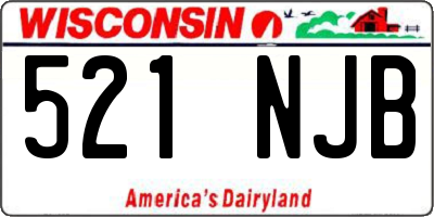 WI license plate 521NJB