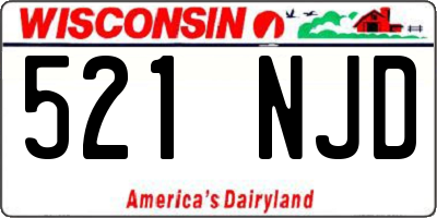 WI license plate 521NJD