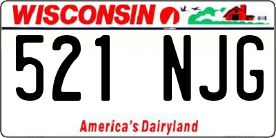 WI license plate 521NJG