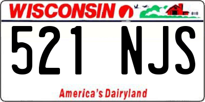 WI license plate 521NJS