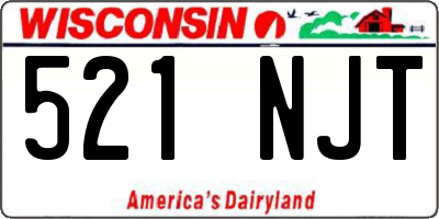 WI license plate 521NJT