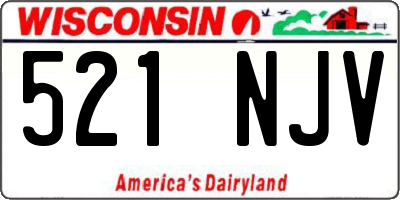 WI license plate 521NJV
