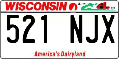 WI license plate 521NJX