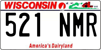 WI license plate 521NMR