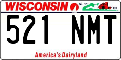 WI license plate 521NMT
