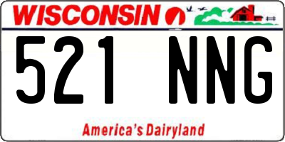 WI license plate 521NNG
